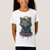 邪悪な落書き猫Tシャツ Tシャツ (正面)