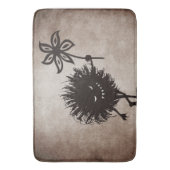 邪悪な虫は花のヴィンテージを与えます バスマット (正面縦)