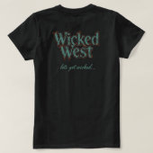 邪悪な西部Tシャツ Tシャツ (デザイン裏面)