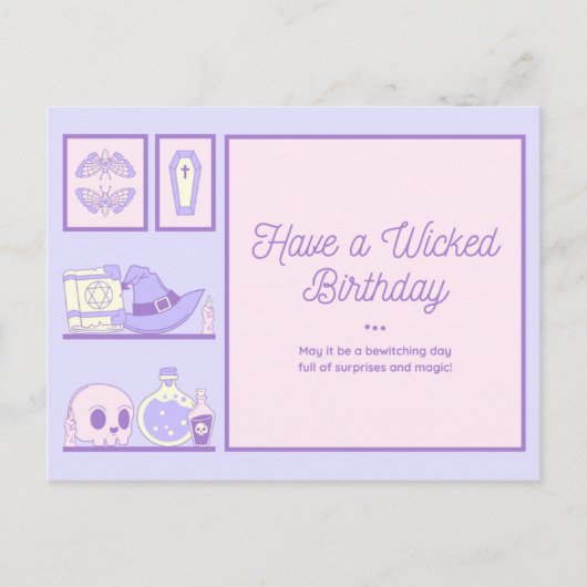 邪悪な誕生日を取る ポストカード (正面)