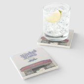 邪悪な雑草、アッシュビル、邪悪な雑草のコースター。 ストーンコースター (横)