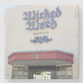 邪悪な雑草、アッシュビル、邪悪な雑草のコースター。 ストーンコースター