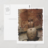 邪悪な雪だるまはがき ポストカード (正面/裏面)