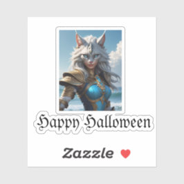 邪悪な青い目の猫 シール