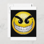 邪悪な顔 ポストカード (正面/裏面)