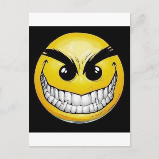 邪悪な顔 ポストカード (正面)