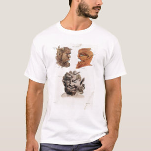 邪悪な鬼の頭部 Tシャツ