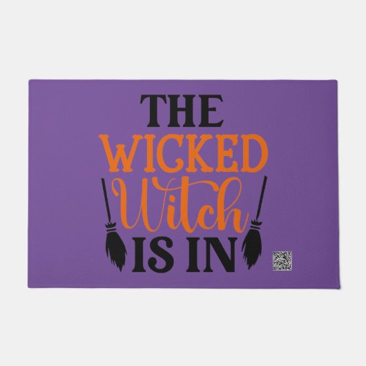 邪悪な魔女が入ってきた ドアマット (正面)
