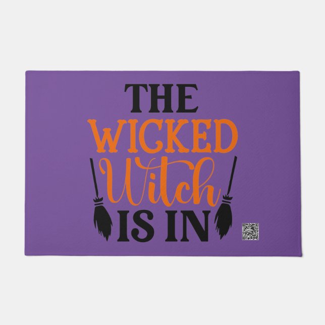 邪悪な魔女が入ってきた ドアマット (正面)