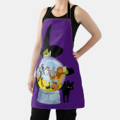 邪悪な魔女のクリスタルボールのハロウィン エプロン (インサイチュ)