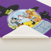 邪悪な魔女のクリスタルボールのハロウィン シェルパブランケット (3/4)