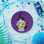 邪悪な魔女のクリスタルボールのハロウィン ペーパープレート (パーティー)