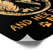 邪悪な魔女の家と犬の群れおもしろい ポスター (角)