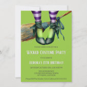 邪悪な魔女の衣装パーティー 招待状 (正面)