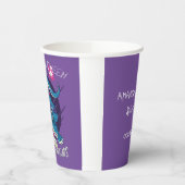 邪悪な魔女オンTレックスイラストレーションハローウィンパーティ 紙コップ (左)