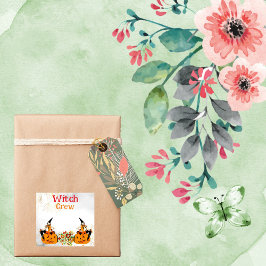 邪悪な魔女クルーハロウィンオレンジジャックOランタン シール