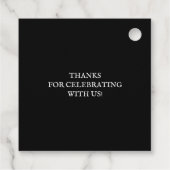 邪悪な魔女シルエットハロウィーン フェイバータグ (裏面)