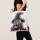 邪悪な魔女スタイルでエンチャントバッグ トートバッグ (クローズアップ)