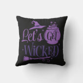 邪悪な魔女ハットブラックハロウィーンを手に入れよう クッション (裏面)