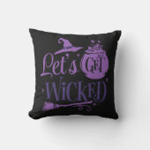 邪悪な魔女ハットブラックハロウィーンを手に入れよう クッション (正面)