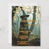 邪悪な魔女ハロウィーンの衣装パーティー 招待状 (正面)