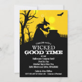 邪悪な魔女ハロウィーン 招待状 (正面)
