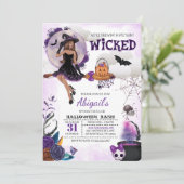邪悪な魔女ハローウィンパーティ招待状 招待状 (スタンド正面)
