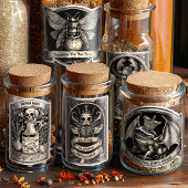 邪悪な魔女パントリーウィザードのポーションボトルラベル シール