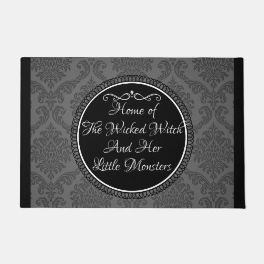 邪悪な魔女ホームデコルドフォーマット ドアマット (正面)
