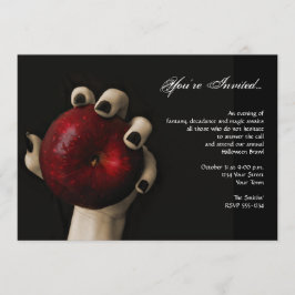 邪悪な魔女レッドアップルハローウィンパーティ 招待状