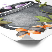 邪悪な魔女猫ハロウィーン誕生日パーティー、任意の年齢 ポスター (角)