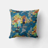 邪悪な魔女、かかしとライオンのパターン クッション (裏面)