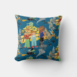 邪悪な魔女、かかしとライオンのパターン クッション