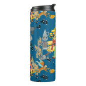 邪悪な魔女、かかしとライオンのパターン タンブラー (回転左)