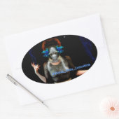 邪悪な魔法 楕円形シール (封筒)