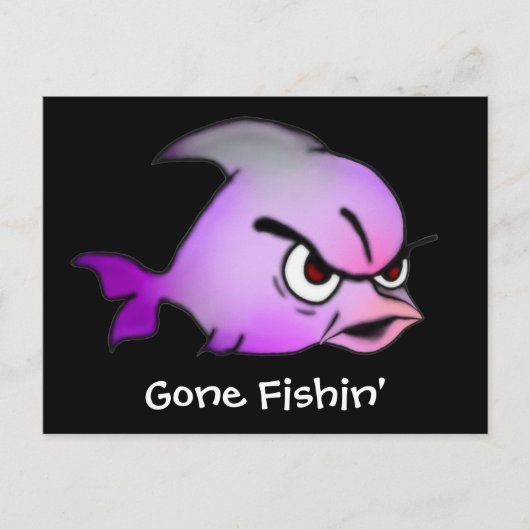 邪悪な魚 ポストカード (正面)