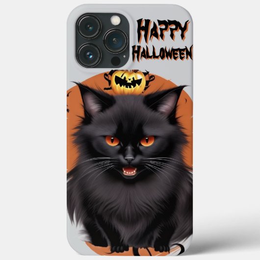 邪悪な黒猫のスマホケース Case-Mate iPhoneケース (裏面)