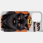 邪悪な黒猫のスマホケース Case-Mate iPhoneケース (裏面 (横))