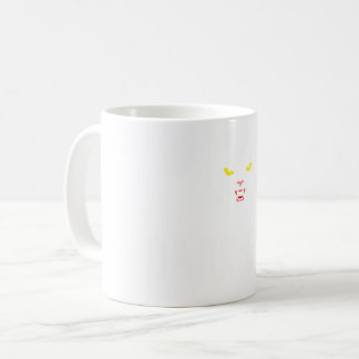 邪悪な黒猫のダークシジル ゴシックメタルアート コーヒーマグカップ