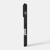 邪悪な黒猫のダークシジル ゴシックメタルアート iPhoneケース (左側面)