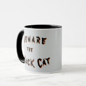 邪悪な黒猫マグカップ マグカップ (正面左)