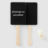 邪悪な黒(最も暗い黒結婚) ハンドファン (正面&裏面)