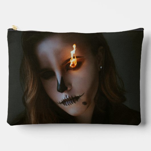 邪悪な1つのプリントカット縫い大きなアクセサリーポーチ アクセサリーポーチ (正面)