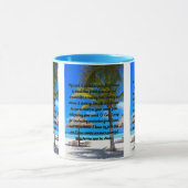 邪悪な2トーンマグカップに対する保護祈りの言葉 マグカップ (中央)