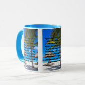 邪悪な2トーンマグカップに対する保護祈りの言葉 マグカップ (正面左)