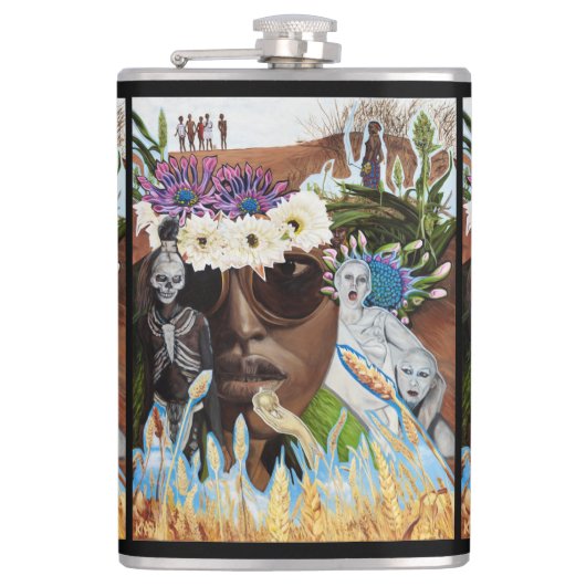 "邪悪な"ビニールの包まれたなフラスコを味わわないで下さい フラスク (正面)