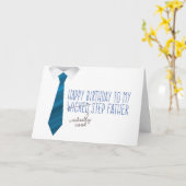 邪悪な(邪悪クールな)ステップファーザー誕生日 カード (黄色い花)