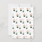 邪悪にキュートな緑の魔女 ハロウィン 誕生日 サンキューカード (裏面)