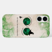 邪悪に魅了されたエメラルドアイiPhoneケース Case-Mate iPhoneケース (裏面 (横))