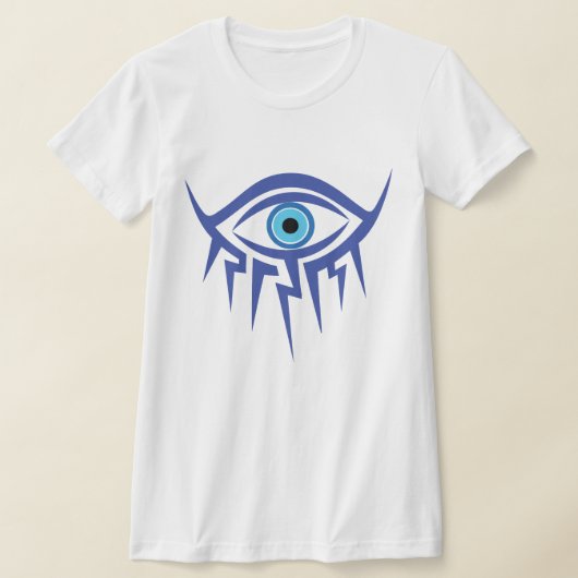 邪眼とプロビデンスの目 Tシャツ (レイダウン)